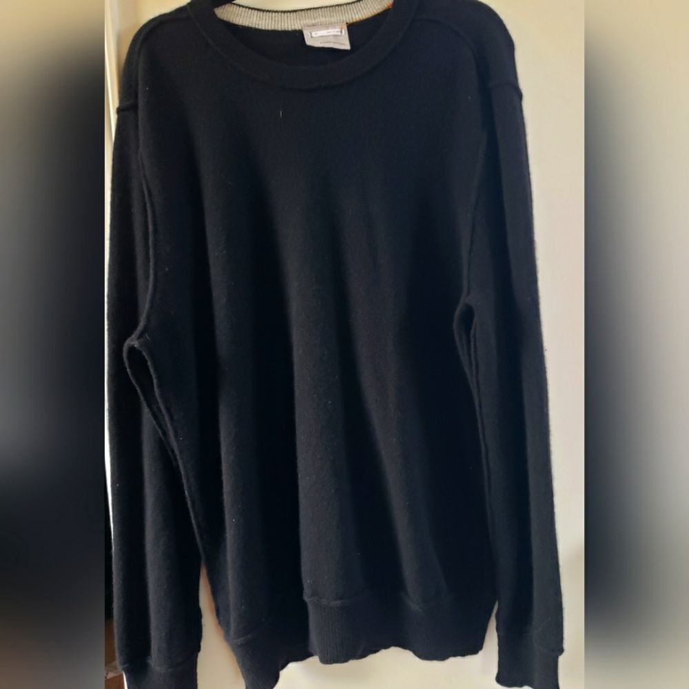 Men's Black Cashmere Sweater size Extra Large